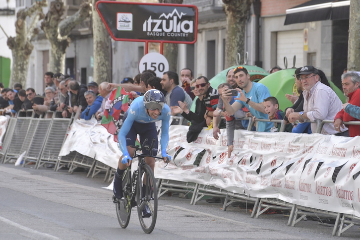 Mikel Landa, durante la pasada Euskal Herriko Itzulia. (Idoia ZABALETA / FOKU)