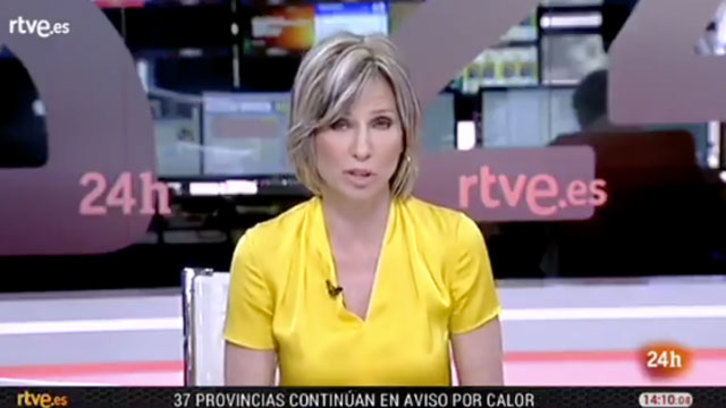 Presentadora del 24h de RTVE