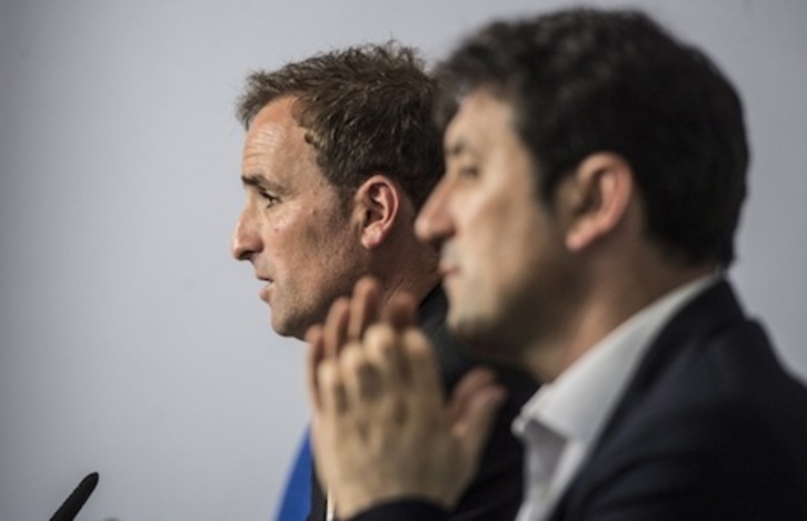 Arrasate pide tiempo para conseguir el Osasuna que quiere sobre el campo. (Jagoba MANTEROLA/FOKU)