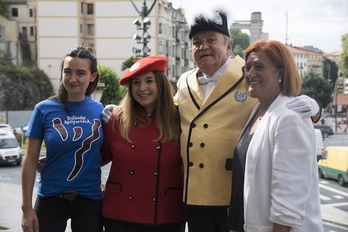 Zorion Egileor y Saioa Domínguez han comparecido ante los medios a pocos días del inicio de las fiestas. (June PRIETO/FOKU)