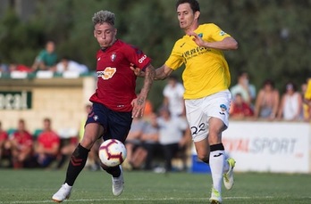 Brandon, en el partido ante el Lleida. (OSASUNA)
