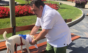 Gasco esta mañana junto a Pipper.