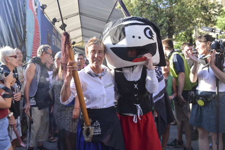 Bel Pozueta eta Matti, Aste Nagusi Pirataren hasieran. (Idoia ZABALETA/FOKU)