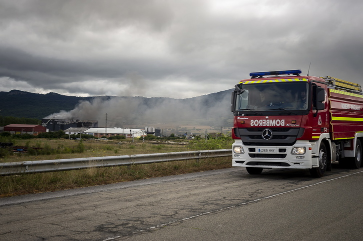 El incendio ha causado importantes daños materiales. (Jaizki FONTANEDA/FOKU) 