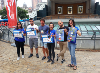 Konpartsek eta Etorkintza Elkargoak Areatzan aurkeztu dute alkoholaren inguruko kanpaina.