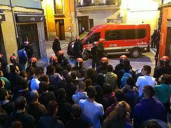 La Policía Foral ha desalojado el gaztetxe Maravillas. (@maravillasgtx)