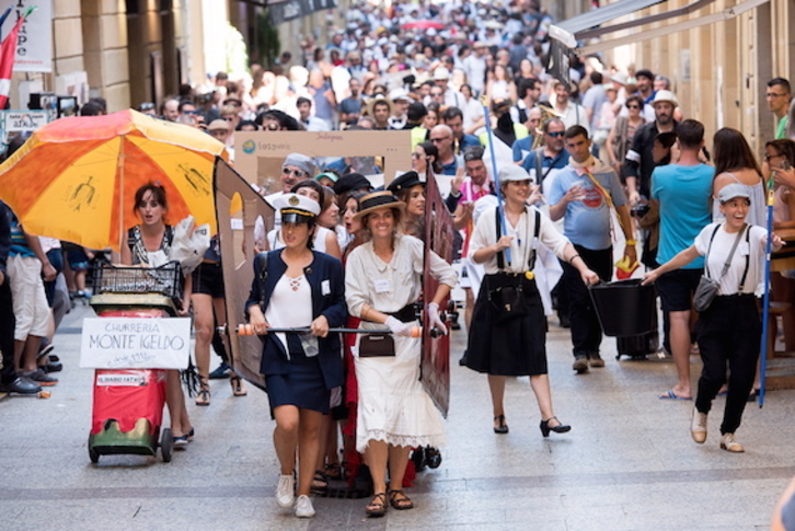 Aristokraziak piratak kanporatu ditu Donostiatik. (Iñigo URIZ/FOKU)