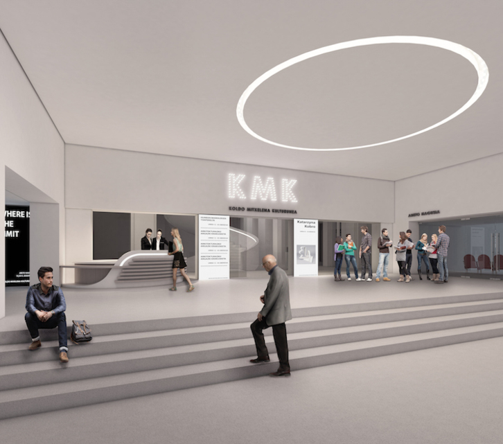 Diseño del futuro vestíbulo del Koldo Mitxelena. (Gipuzkoako Foru Aldundia)