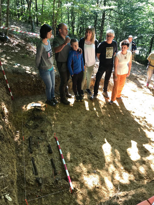 Exhumación en Lizarrusti de una víctima del golpe militar de 1936. (Gobierno de Nafarroa)