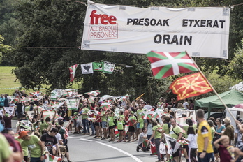 Carreteras de Lapurdi durante le etapa del pasado Tour. (Jagoba MANTEROLA / FOKU)