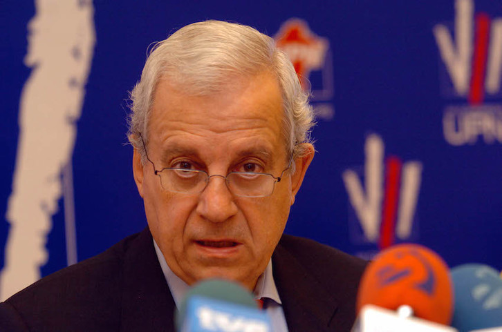 El dirigente de la derecha navarra Jaime Ignacio del Burgo es el elegido del PP. (Lander F. ARROYABE/FOKU)