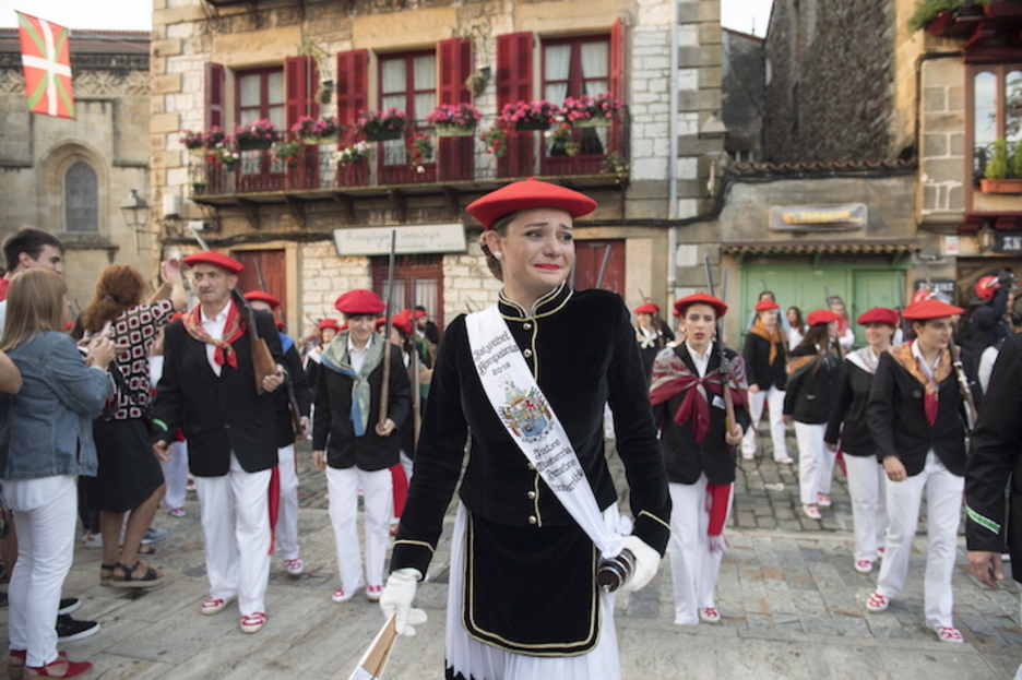 Iratxe Etxeberria, Jaizkibel konpainiako kantinera. (Juan Carlos RUIZ/FOKU)