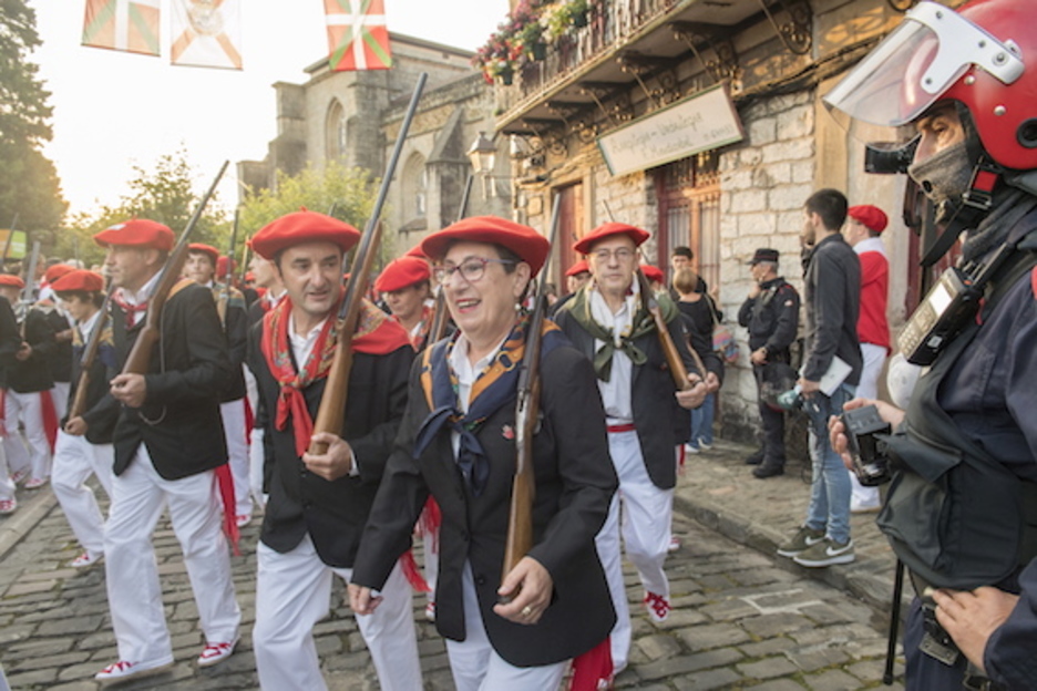 Ertzaintzaren presentzia nabarmena izan da. (Juan Carlos RUIZ/FOKU)