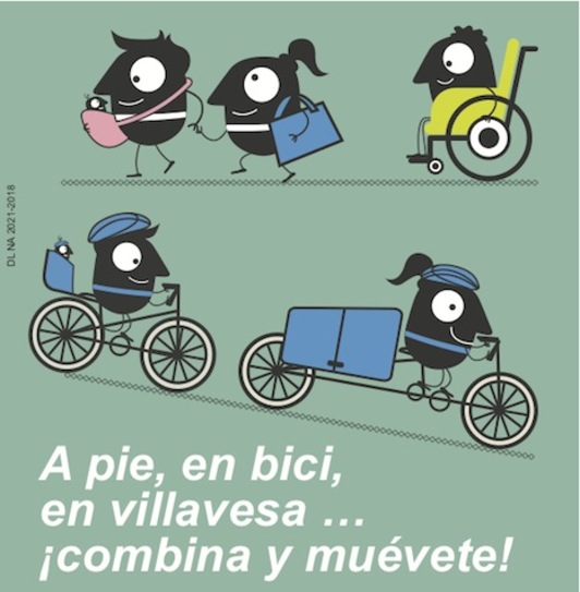Cartel de la Semana de Movilidad de Iruñea.