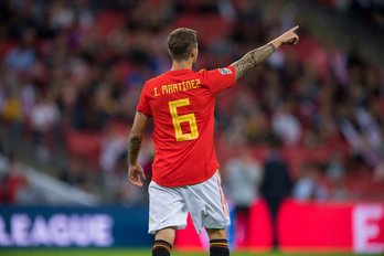 Iñigo Martínez apenas disputó 10 minutos con la selección española en Wembley. (@InigoMartinez)