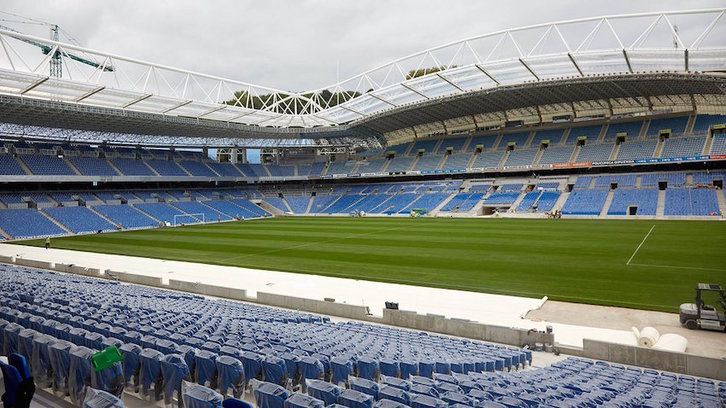 Aspecto que presenta el estadio de Anoeta. (@RealSociedad)
