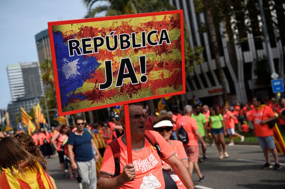 «República ya». (Josep LAGO/AFP) «República ya». (Josep LAGO/AFP)