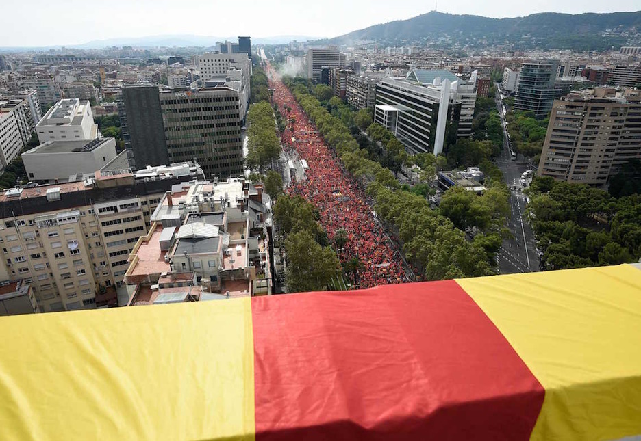 Panorámica de la Diagonal. (Pau BARRENA/AFP) Panorámica de la Diagonal. (Pau BARRENA/AFP)