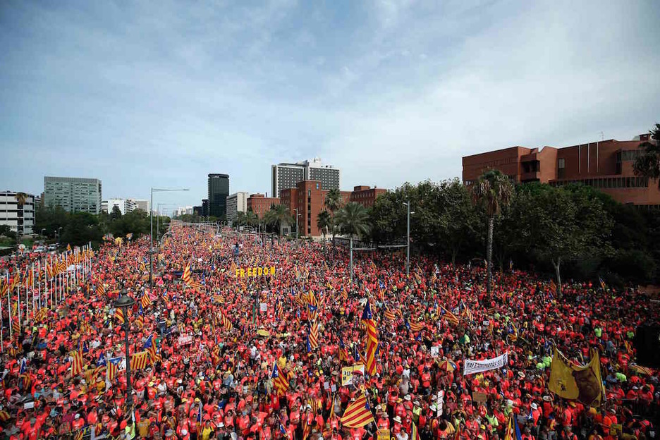 Los catalanes han vuelto a salir a la calle de forma masiva en la Diada. (Pau BARRENA/AFP) Los catalanes han vuelto a salir a la calle de forma masiva en la Diada. (Pau BARRENA/AFP)