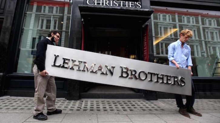 El banco de inversión Lehman Brothers quebró el 15 de setiembre del año 2008. (GETTY IMAGES)