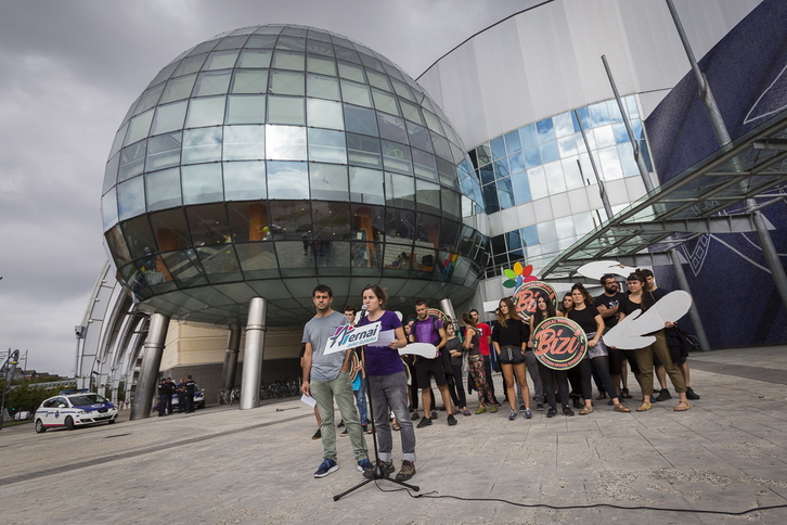 Gasteizen burututako agerraldia. (Endika PORTILLO/FOKU)