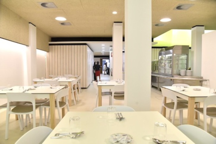 Imagen del interior del nuevo comedor social de Iruñea. (AYUNTAMIENTO DE IRUÑEA)