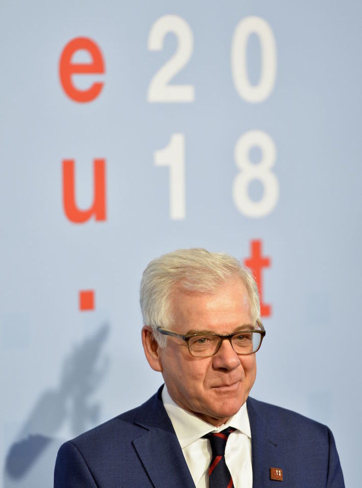 Jacek Czaputowicz, ministro de Relaciones Exteriores polaco. (Herbert NEUBAUER/AFP)