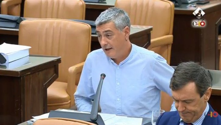 Oskar Matute, durante su intervención ante Aznar.