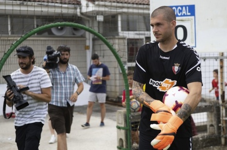 Rubén se ha mostrado «optimista» con el futuro del equipo. (OSASUNA)