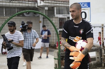 Rubén se ha mostrado «optimista» con el futuro del equipo. (OSASUNA)