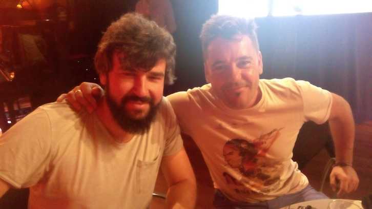 Damian Nenow y Raúl de la Fuente en TCM Topaketak. (NAIZ)