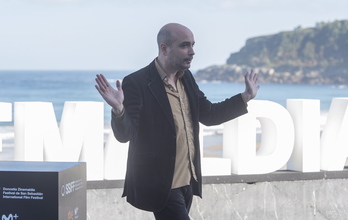 Peter Strickland, ‘In Fabric’ filmeko zuzendaria. (Andoni CANELLADA/FOKU)