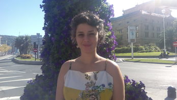 Beatrice Seigner, en el Boulevard. (NAIZ)