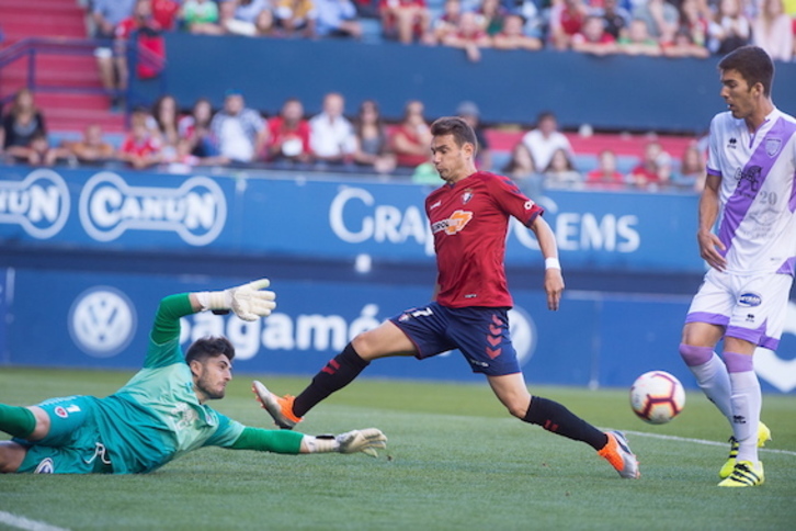 A pesar de contar con ocasiones, Osasuna ha sido incapaz de marcar. (Iñigo URIZ/FOKU)
