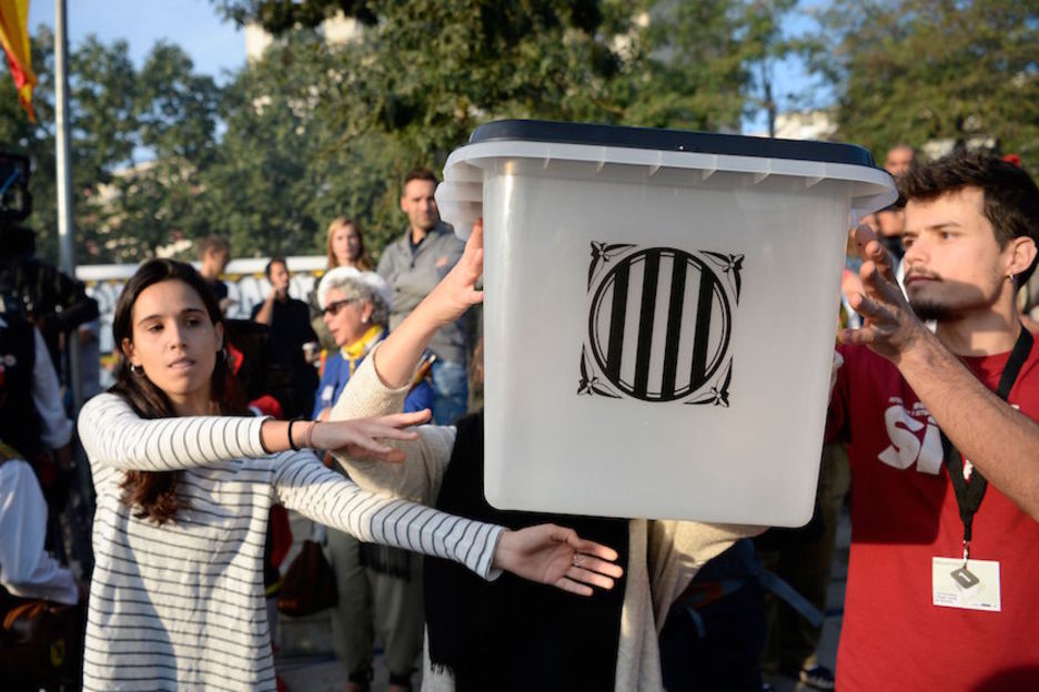 Las urnas también son hoy protagonista. Josep LAGO/AFP