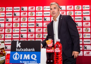 Josu Urrutia en una comparecencia en agosto. (Marisol RAMIREZ / FOKU)