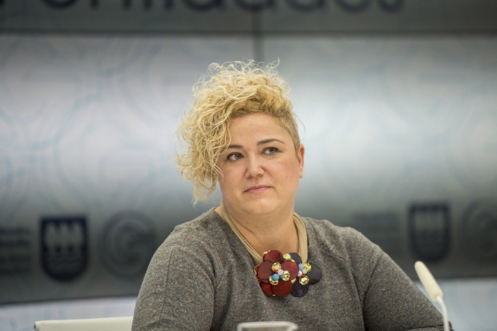 Maite Peña, diputada foral de Políticas Sociales de Gipuzkoa. (Gorka RUBIO / FOKU) 