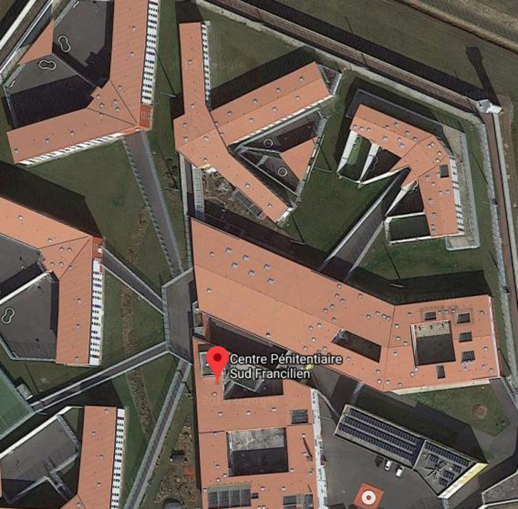 Imagen que ofrece Google sobre la prisión de  Réau.
