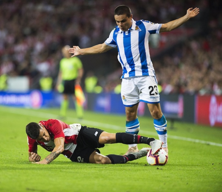 Yuri en el derbi ante la Real. (Marisol RAMIREZ / FOKU)