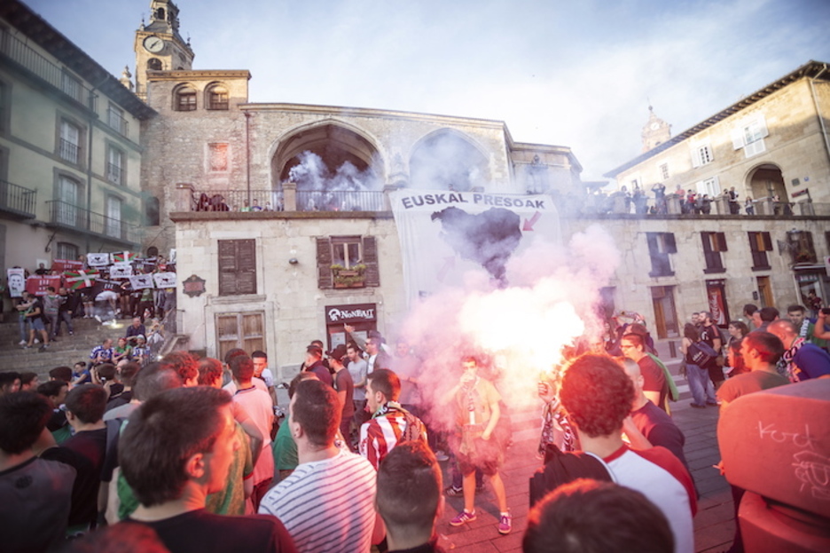 Zaleak, Gasteizko kaleetan.  (Endika PORTILLO/FOKU)