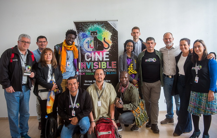 Presentación del festival de Cine Invisible. (Luis JAUREGIALTZO / FOKU)
