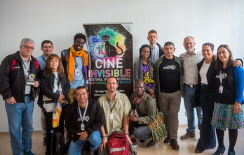 Presentación del festival de Cine Invisible. (Luis JAUREGIALTZO / FOKU)