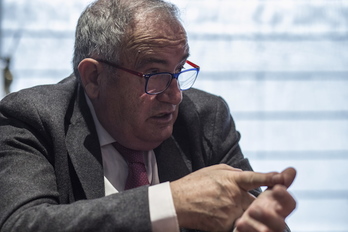Luis Sabalza, presidente de Osasuna. (Lander ARROYABE/FOKU)