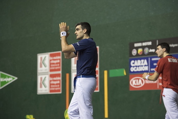 Lehenengo aldiz arituko da Ezkurdia final erdietan. (Gorka RUBIO/FOKU)