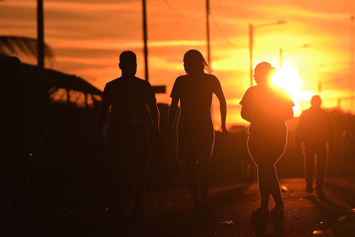La caravana de migrantes se encuentra en México. (Orlando SIERRA / AFP)