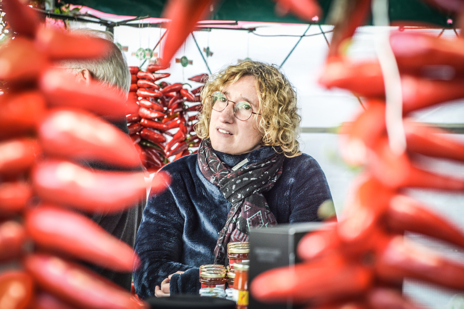 Le piment, véritable symbole d’Espelette, était à l’honneur durant tout le week-end. ©IMIQUELESTORENA