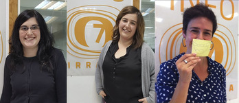 Nekane Zinkunegi, Mirari Martiarena eta Idoia Torregarai.