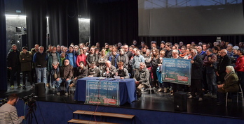 Altsasuko herri asanbladak Iortian gaur egin duen agerraldia. (Idoia ZABALETA / FOKU)