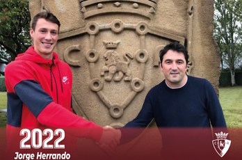 Jorge Hernando ha renovado hasta 2022. (OSASUNA)