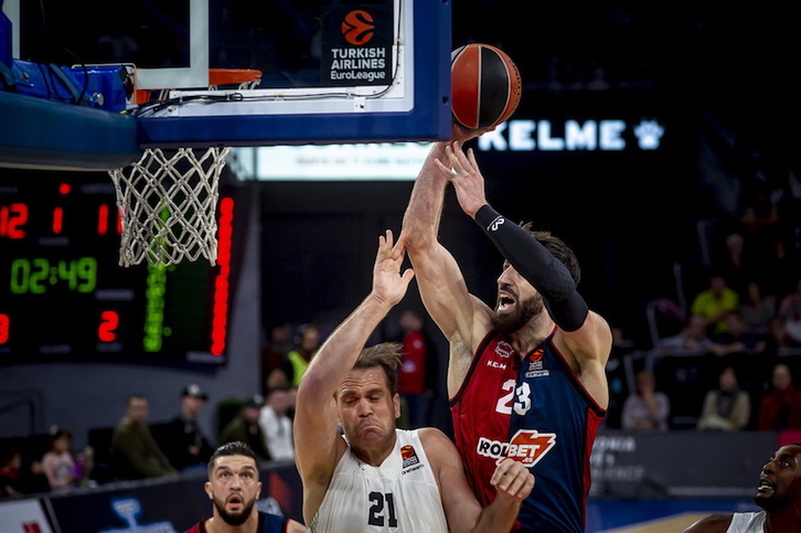 Shengelia ha sido uno de los destacados del partido. (Jaizki FONTANEDA/FOKU)